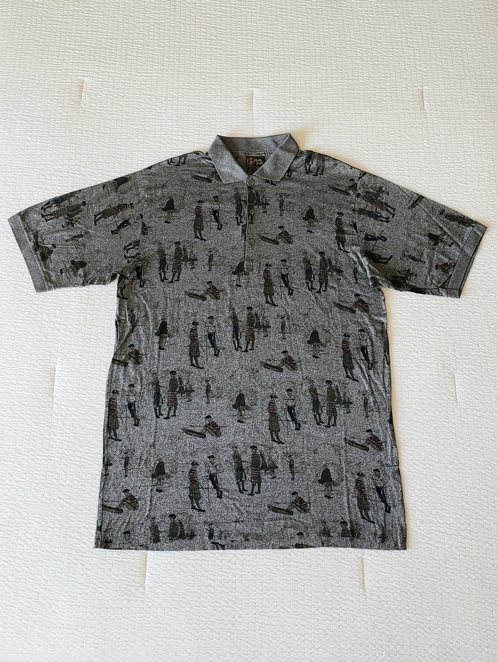 NWOT! BOBBY JONES Men's All Cotton Golfers Polo Shirt (L) Gray {Made In Italy}
